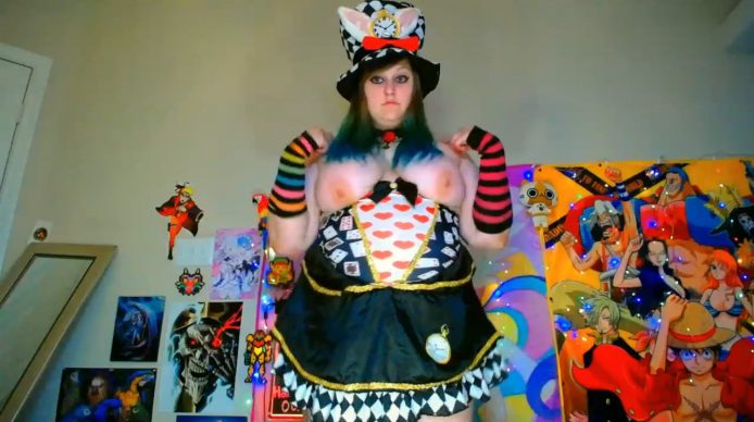 BabyZelda Serves Up A Boobylicious Mad Hatter Dance Party