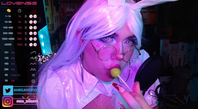 Sexy Cyber Bunny Miia_Zarate Has More Than Just A Carrot To Suck On