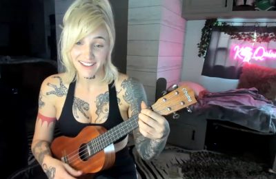 KittyQuinn Plays The Ukulele And Shows Off Her Dildo Collection