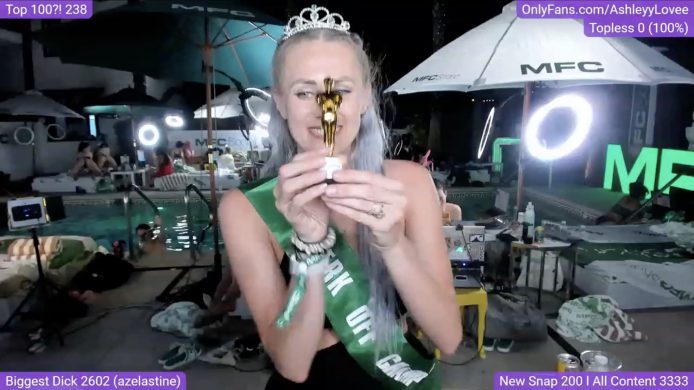 Congratulations To AshleyyLovee For Winning Jerk Off Champion At The First Annual Model Choice Awards!
