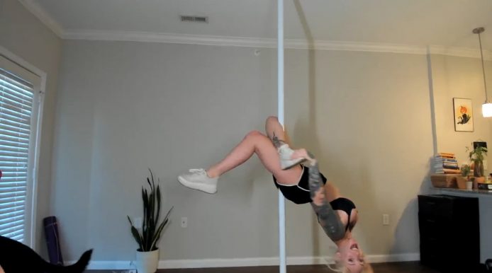 KittyQuinn Shows Off Some Pole Dancing Moves