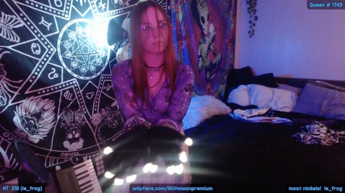 LilithMoon_ Lights Up Her… Fingers