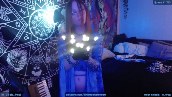 LilithMoon_ Lights Up Her… Fingers