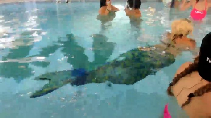 MermaidMiley Takes Her Mermaid Tail Into The Pool Featuring RpgMona And AlyssaShy