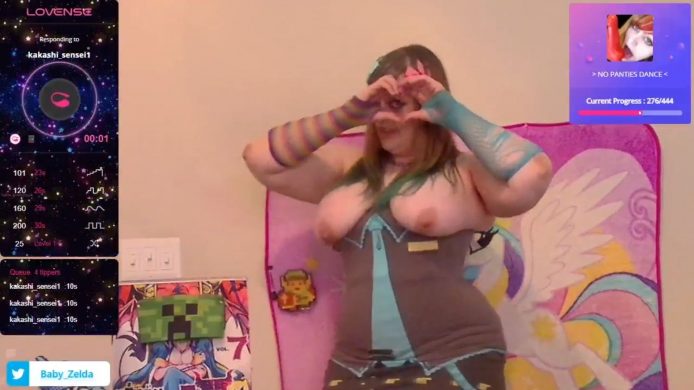 BabyZelda's Boobielicious Performance As Hatsune Miku