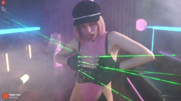 A Sexy Laser Show Starring AlessaGoreng