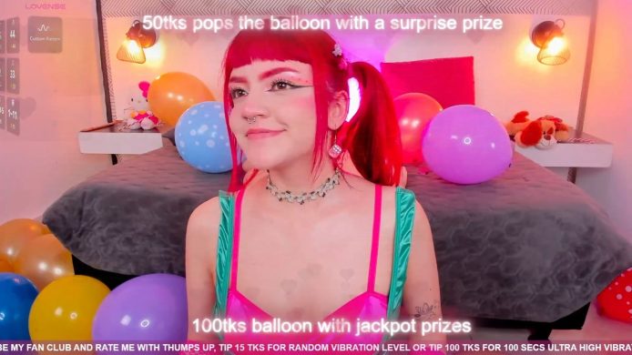 Tiny__Emmy Has So Many Balloons To Pop