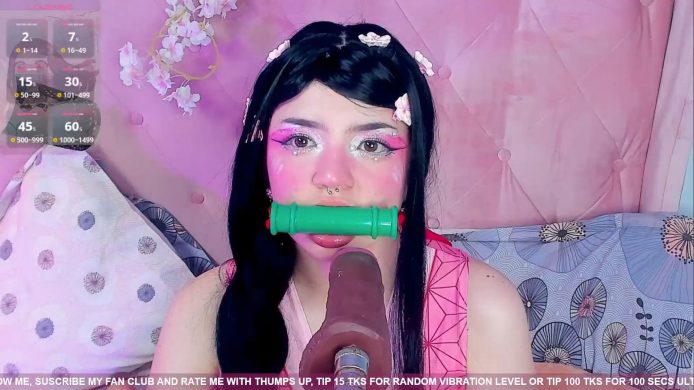 Tiny__Emmy's Nezuko Gags On More Than Just Her Bamboo Stick