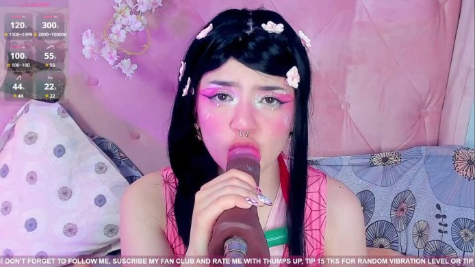 Tiny__Emmy's Nezuko Gags On More Than Just Her Bamboo Stick