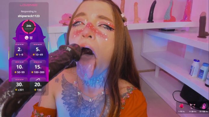 Dreamleah_ Performs Some Deepthroat Magic