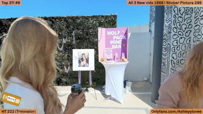 Today At MFC Social: AshleyyLovee, Brizzy And ItsLo Are Running The Wolf Pack Rosé Bar