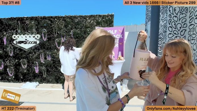 Today At MFC Social: AshleyyLovee, Brizzy And ItsLo Are Running The Wolf Pack Rosé Bar