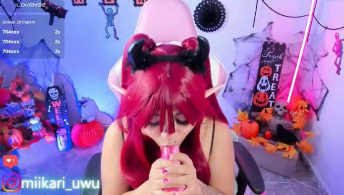 Ahri_elderwood's Sexy Succubus Blowjob Tease