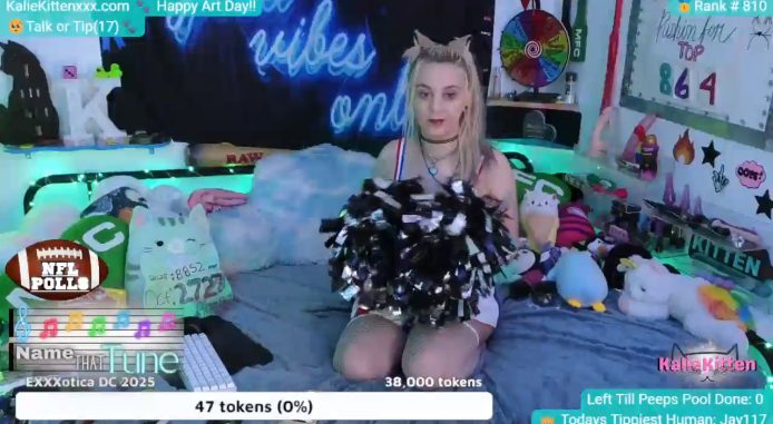 KalieKitten's Cheerful Cheerleader Show