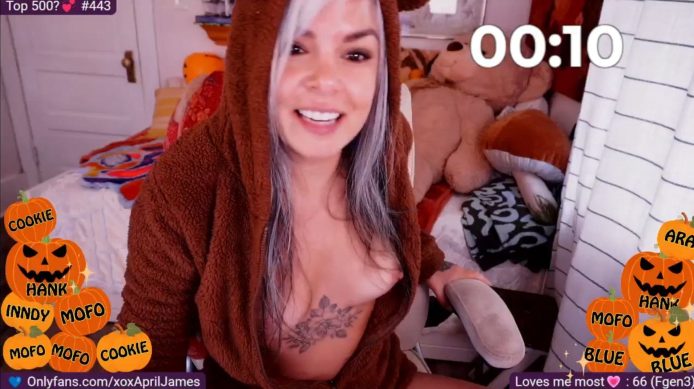 Cute Teddy AprilJames Spins Her Wheel Of Tricks And Treats