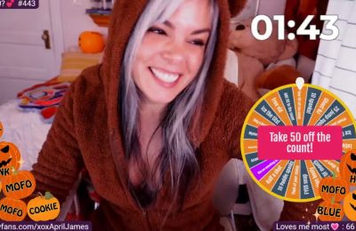 Cute Teddy AprilJames Spins Her Wheel Of Tricks And Treats
