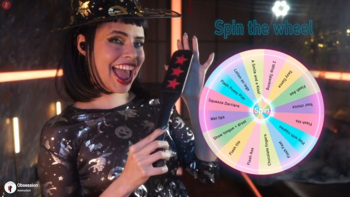 Sexy Witch AlessaGoreng Spins Her Magic Wheel