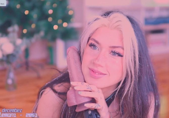 Crazy_ButFree Finds A Big Treat Right Next To Her Christmas Tree