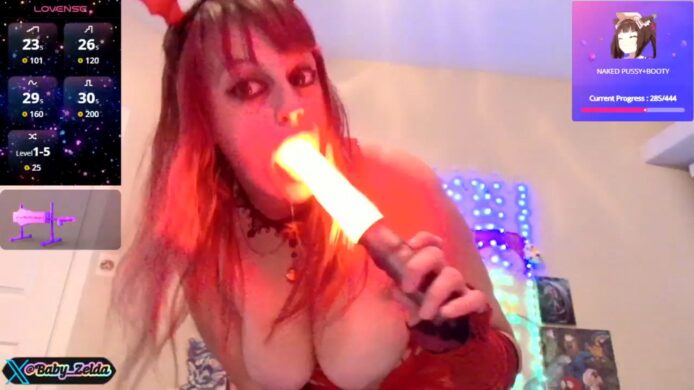 Babyzelda's Sexy Succubus Lightsaber Tease