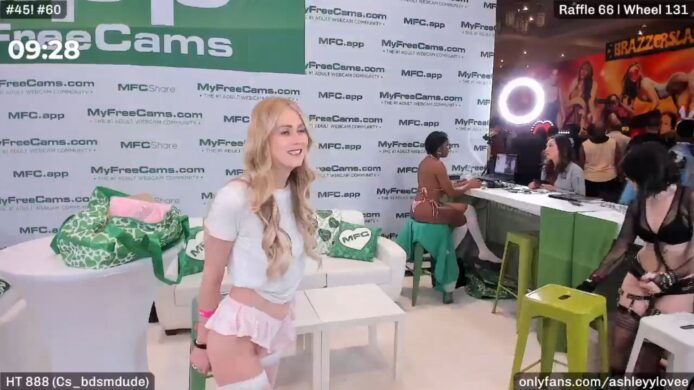 AshleyyLovee Gets Handcuffed At AVN