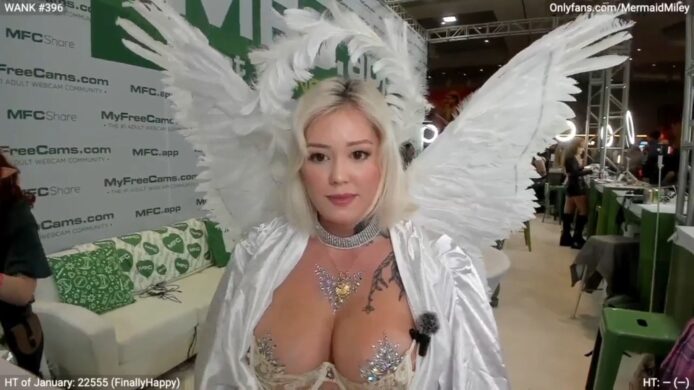 MermaidMiley Spreads Her Angelic Wings At AVN