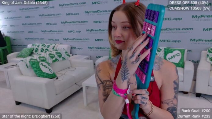 SquidVicious Warms Up At AVN With Some Jumping Jacks And Paddle Spanks