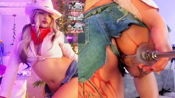 A Naughty Fuck Machine Rodeo Starring Cute Cowgirl Arianova