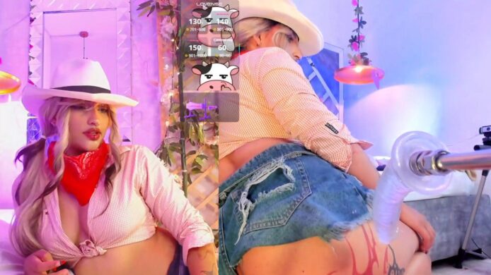 A Naughty Fuck Machine Rodeo Starring Cute Cowgirl Arianova