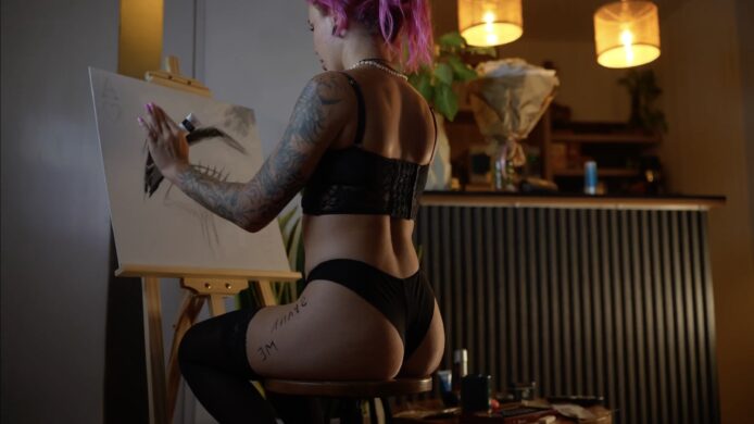 Sarah_Pink Is Art Making Art