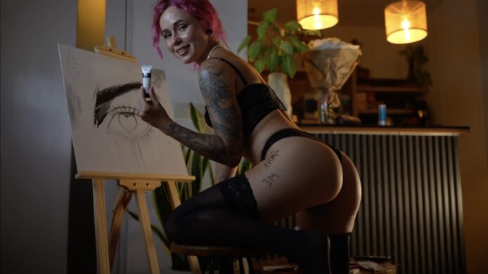 Sarah_Pink Is Art Making Art
