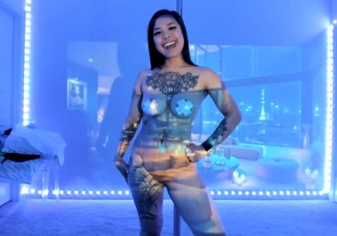 Dolllface Serves Up Some Sexy Teases Around The Pole