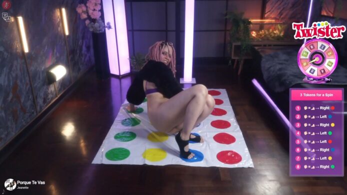 AlessaGoreng Shows Off Her Flexibility With A Sexy Game Of Twister