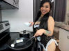 Sexy Maid Dolllface Cooks Up A Naughty Snack In The Kitchen