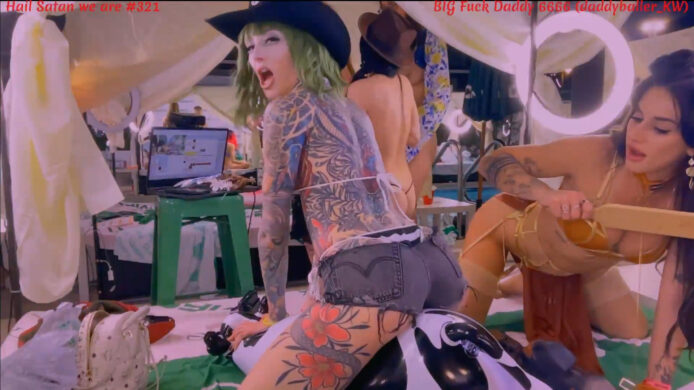 Beetlejuice Cowgirl KasaraWood Goes On A Spankin' Ride