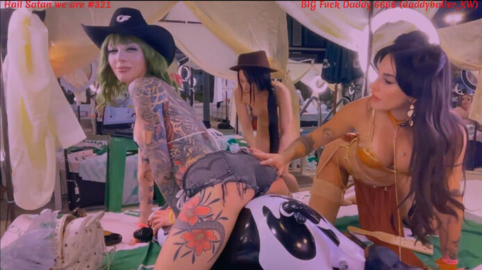 Beetlejuice Cowgirl KasaraWood Goes On A Spankin' Ride