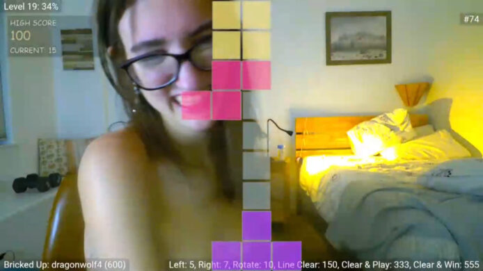 A Very Sexy Game Of Tetris With AliceFunker