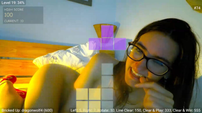 A Very Sexy Game Of Tetris With AliceFunker